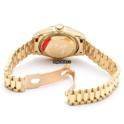 Nice Fakes Rolex Lady-datejust 69178 Automatic Movement 26mm Yellow Gold Case Womens Watch - Image 4