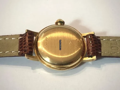 Luxury Replicas Rolex Oyster Precision 8823 Manual Winding Movement 23mm Yellow Gold Case Womens Watch - Image 7