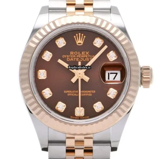Marvellous Replica Rolex Lady-datejust 279171g Caliber 2236 Automatic Movement 28mm Steel Case Womens Watch - Image 5