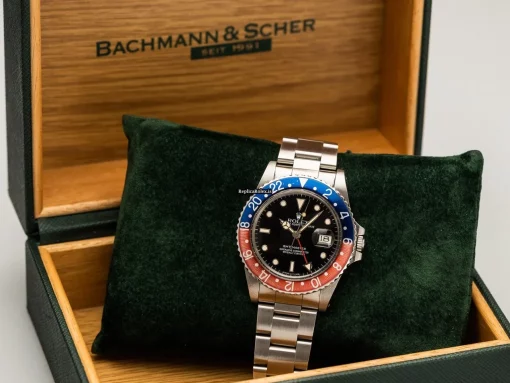 Appealing Replicas Rolex Gmt-master 16750 Cosc Automatic Movement 40mm Steel Case Mens/unisex Watch - Image 8