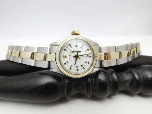 Reliable Replica Rolex Oyster Perpetual 26 6719 Caliber 2030 Automatic Movement Gold/steel Case Womens Watch - Image 7