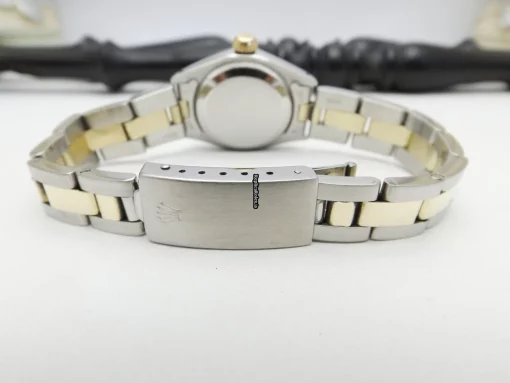Reliable Replica Rolex Oyster Perpetual 26 6719 Caliber 2030 Automatic Movement Gold/steel Case Womens Watch - Image 9