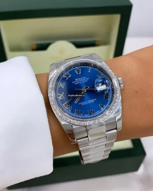 Recommend Replica Rolex Datejust 116200 Caliber 3135 Automatic Movement 36mm Steel Case Mens/unisex Watch - Image 10
