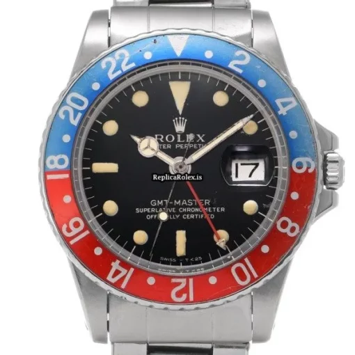 Luxury Replica Rolex Gmt-master 1675 Caliber 1570 Automatic Movement 40mm Steel Case Watch - Image 4