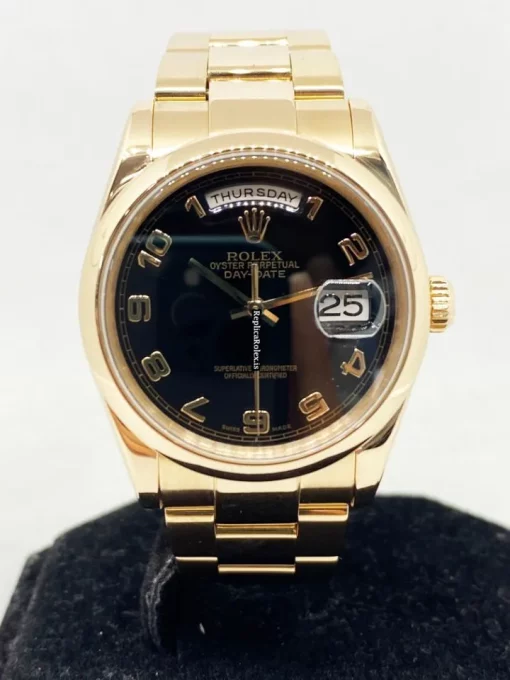 Unique Replica Rolex Day-date 36 118205 Caliber 3155 Automatic Movement 36mm Rose Gold Case Mens/unisex Watch