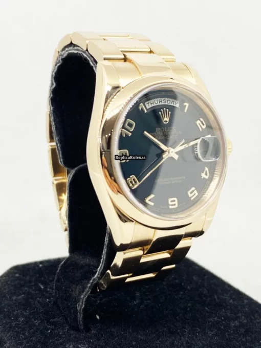 Unique Replica Rolex Day-date 36 118205 Caliber 3155 Automatic Movement 36mm Rose Gold Case Mens/unisex Watch - Image 3