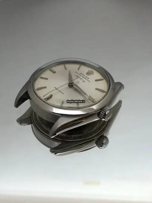 Amazing Fake Rolex Air King Precision 5500 Caliber 1520 Automatic Movement 34mm Steel Case Mens/unisex Watch - Image 8