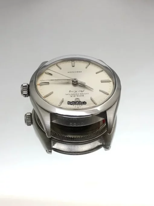 Amazing Fake Rolex Air King Precision 5500 Caliber 1520 Automatic Movement 34mm Steel Case Mens/unisex Watch - Image 9