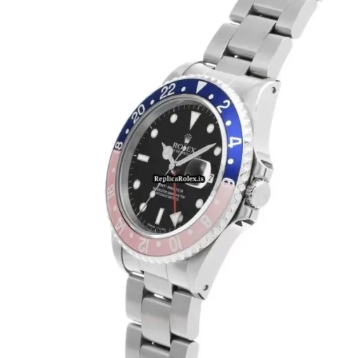 Swiss Fake Rolex Gmt-master II 16710 Caliber 3185 Automatic Movement 40mm Steel Case Watch - Image 2