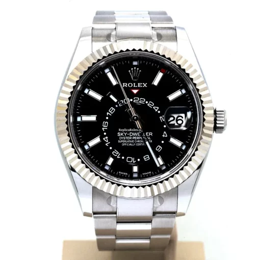 Fabulous Fake Rolex Sky-dweller 326934 Caliber 9001 Automatic Movement 42mm Steel Case Mens/unisex Watch