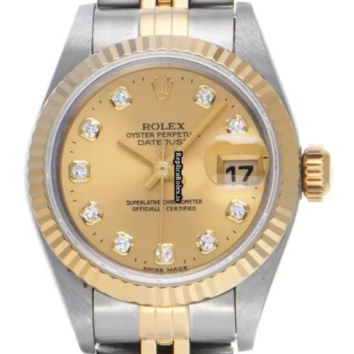 Popular Replica Rolex Lady-datejust 69173g Automatic Movement 26mm Steel Case Womens Watch - Image 6