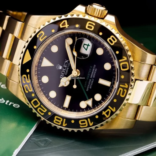 Marvellous Replica Rolex Gmt-master II 116718ln Caliber 3186 Automatic Movement 40mm Yellow Gold Case Mens/unisex Watch