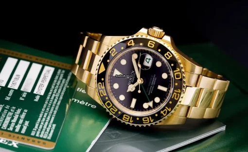 Marvellous Replica Rolex Gmt-master II 116718ln Caliber 3186 Automatic Movement 40mm Yellow Gold Case Mens/unisex Watch - Image 5