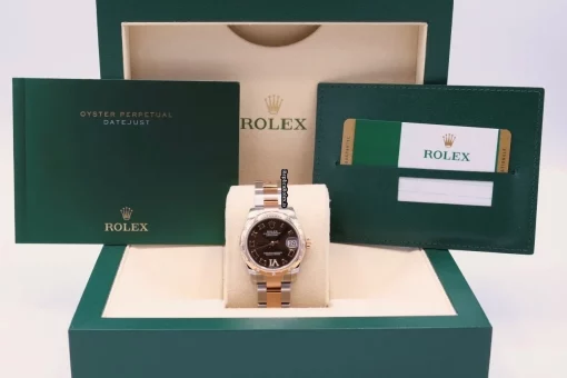Attractive Replica Rolex Lady-datejust 178241 Automatic Movement 31mm Gold/steel Case Womens Watch - Image 2