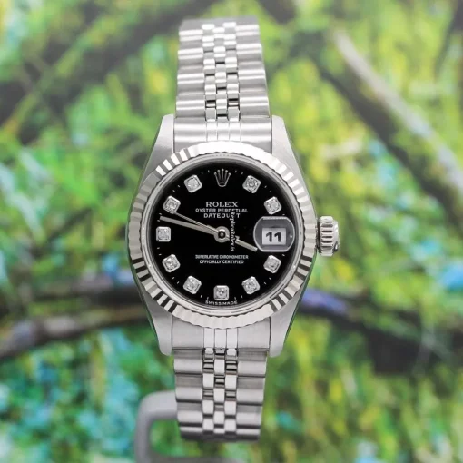 Lovely Replica Rolex Lady-datejust 69174 Caliber 2135 Automatic Movement 26mm Steel Case Womens Watch - Image 4