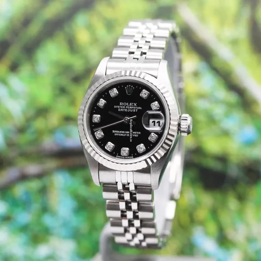 Lovely Replica Rolex Lady-datejust 69174 Caliber 2135 Automatic Movement 26mm Steel Case Womens Watch - Image 8