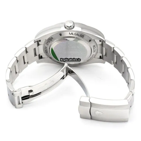 Nice Fake Rolex Milgauss 116400 Caliber 3131 Automatic Movement 40mm Steel Case Watch - Image 4