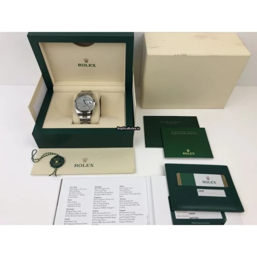 Inexpensive Replica Rolex Datejust II 126334-0019 Manual Winding Movement 41mm Steel Case Mens/unisex Watch - Image 9