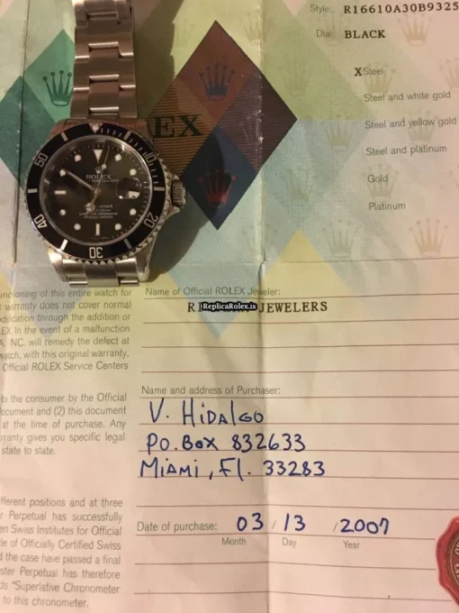Luxury Replica Rolex Submariner Date 16610 Automatic Movement 40mm Steel Case Mens/unisex Watch - Image 2