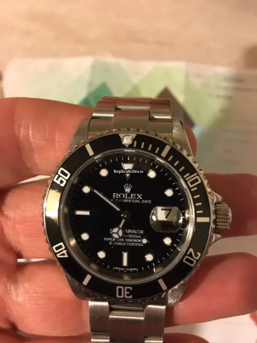 Luxury Replica Rolex Submariner Date 16610 Automatic Movement 40mm Steel Case Mens/unisex Watch - Image 4