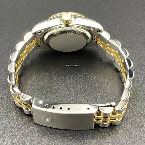 Fantastic Fake Rolex Lady-datejust 69173 Caliber 2135 Automatic Movement 26mm Gold/steel Case Womens Watch - Image 6