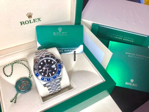 Luxury Fake Rolex Gmt-master II 126710blnr-0002 Caliber 3285 Automatic Movement 40mm Steel Case Mens/unisex Watch