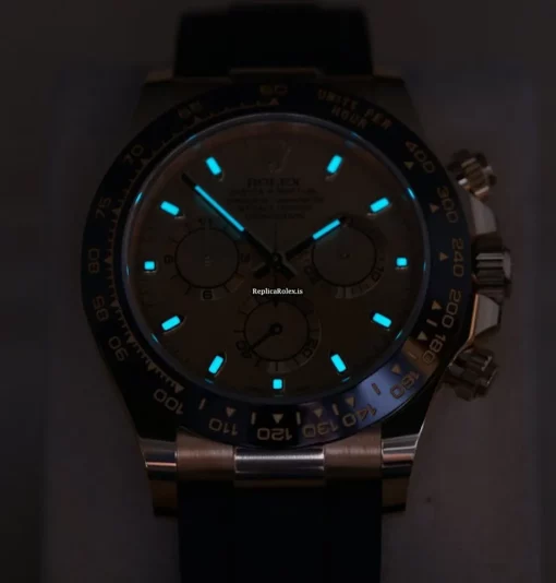 Wholesale Replica Rolex Daytona 116518lng Caliber 4130 Automatic Movement 40mm Yellow Gold Case Mens/unisex Watch - Image 8