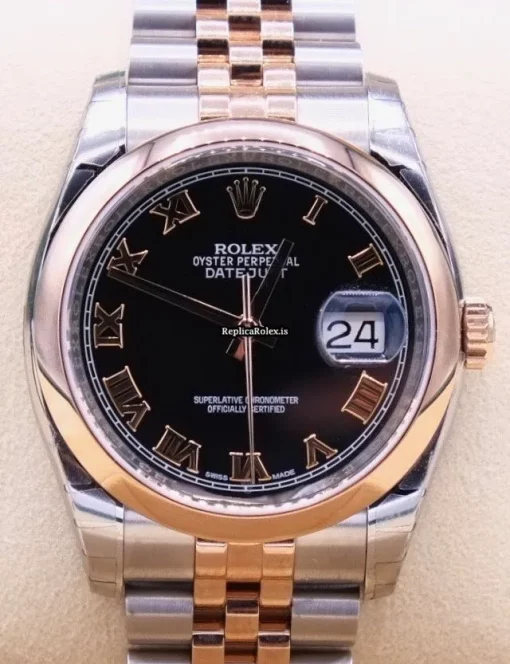 Design Fake Rolex Datejust 116201 Automatic Movement 36mm Gold/steel Case Mens/unisex Watch