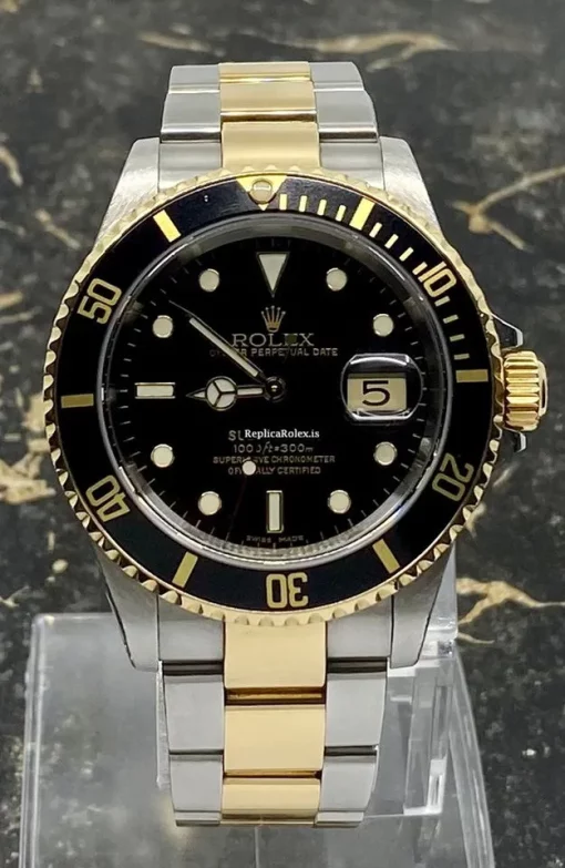 Great Replica Rolex Submariner Date 16613 Caliber 3135 Automatic Movement 40mm Gold/steel Case Mens/unisex Watch