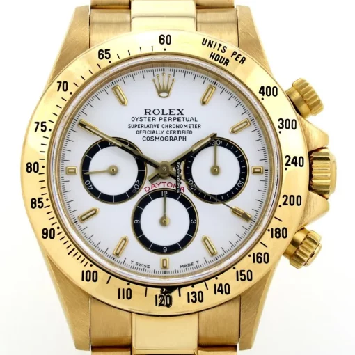 Suitable Replica Rolex Daytona 16528 Automatic Movement 40mm Yellow Gold Case Watch - Image 2