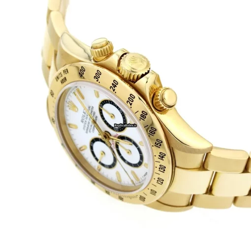 Suitable Replica Rolex Daytona 16528 Automatic Movement 40mm Yellow Gold Case Watch - Image 3