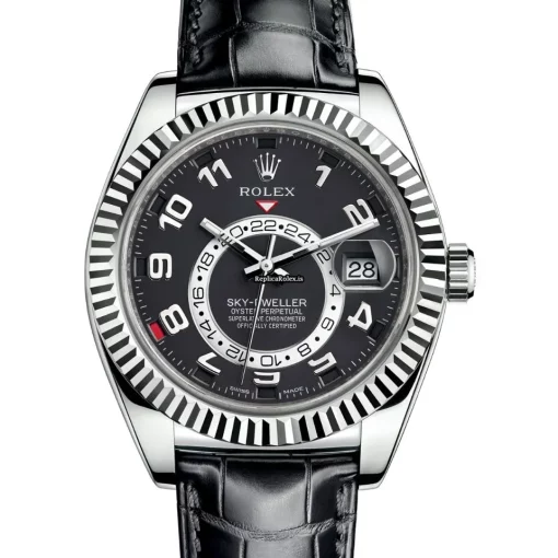 Quality Replica Rolex Sky-dweller 326139 Caliber 9001 Automatic Movement 42mm White Gold Case Mens/unisex Watch