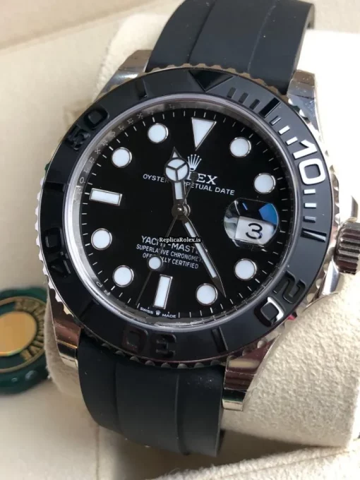 Incredible Replica Rolex Yacht-master 42 226659 Caliber 3235 Automatic Movement 42mm White Gold Case Mens/unisex Watch - Image 2