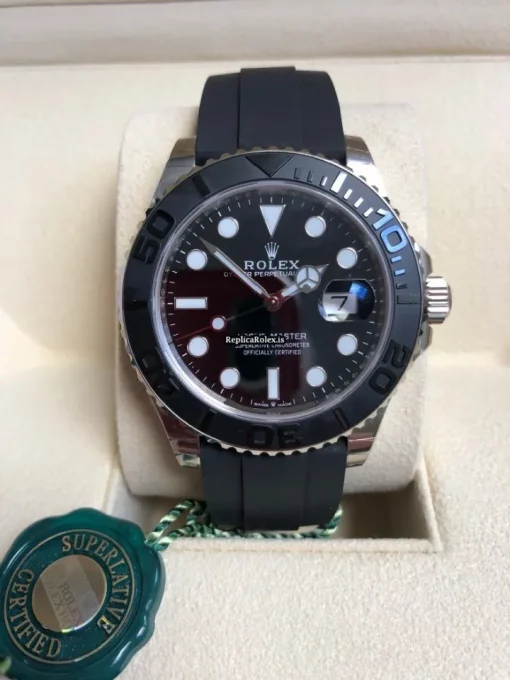 Incredible Replica Rolex Yacht-master 42 226659 Caliber 3235 Automatic Movement 42mm White Gold Case Mens/unisex Watch - Image 3