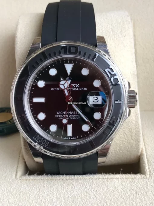 Incredible Replica Rolex Yacht-master 42 226659 Caliber 3235 Automatic Movement 42mm White Gold Case Mens/unisex Watch - Image 5