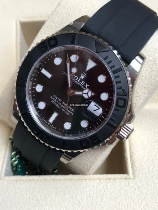 Incredible Replica Rolex Yacht-master 42 226659 Caliber 3235 Automatic Movement 42mm White Gold Case Mens/unisex Watch - Image 6