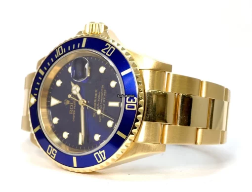 Wonderful Imitation Rolex Submariner Date 16618 Caliber 3135 Automatic Movement 40mm Yellow Gold Case Mens/unisex Watch - Image 2