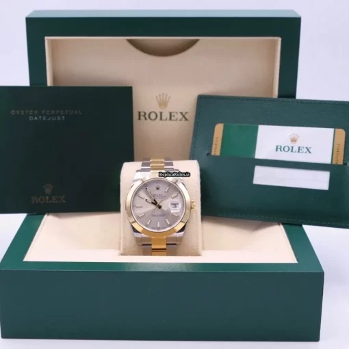 Great Replica Rolex Datejust 126303 Automatic Movement 41mm Gold/steel Case Mens/unisex Watch - Image 2