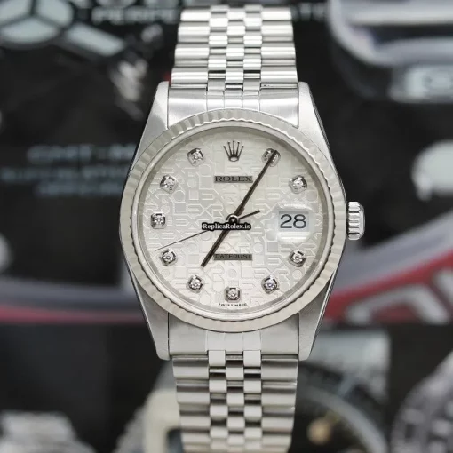 Incredible Clone Rolex Datejust 16234 Caliber 3135 Automatic Movement 36mm Steel Case Mens/unisex Watch - Image 2