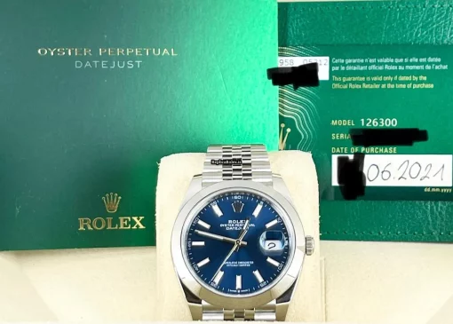 Great Fakes Rolex Datejust 126300 Caliber 3235 Automatic Movement 41x48mm Steel Case Mens/unisex Watch - Image 2