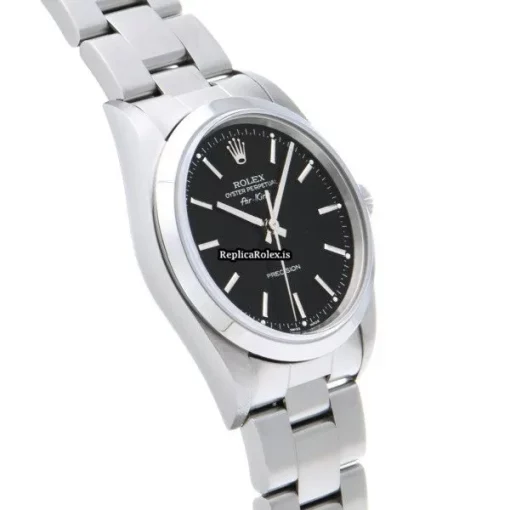 Marvellous Replica Rolex Air King Precision 14000 Caliber 3000 Automatic Movement 34mm Steel Case Watch - Image 3