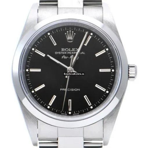 Marvellous Replica Rolex Air King Precision 14000 Caliber 3000 Automatic Movement 34mm Steel Case Watch - Image 6
