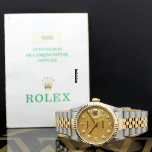 Perfect Replica Rolex Datejust 16233 Caliber 3135 Automatic Movement 36mm Steel Case Mens/unisex Watch - Image 2