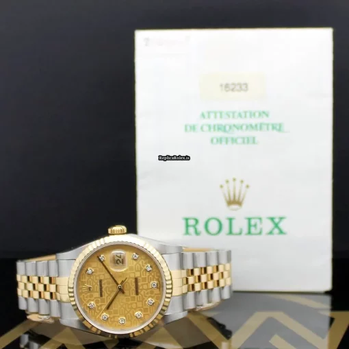 Perfect Replica Rolex Datejust 16233 Caliber 3135 Automatic Movement 36mm Steel Case Mens/unisex Watch - Image 3
