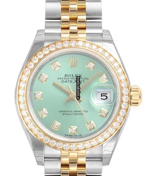 Best Replica Rolex Datejust 279383rbr Caliber 2236 Automatic Movement 28mm Gold/steel Case Womens Watch
