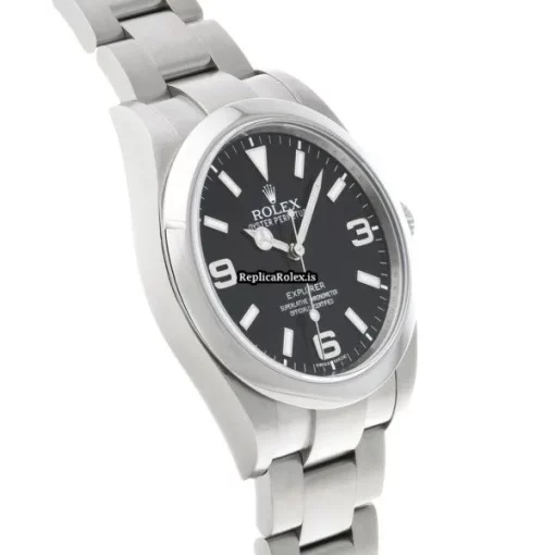 Perfect Replica Rolex Explorer 214270 Caliber 3132 Automatic Movement 39mm Steel Case Watch - Image 3
