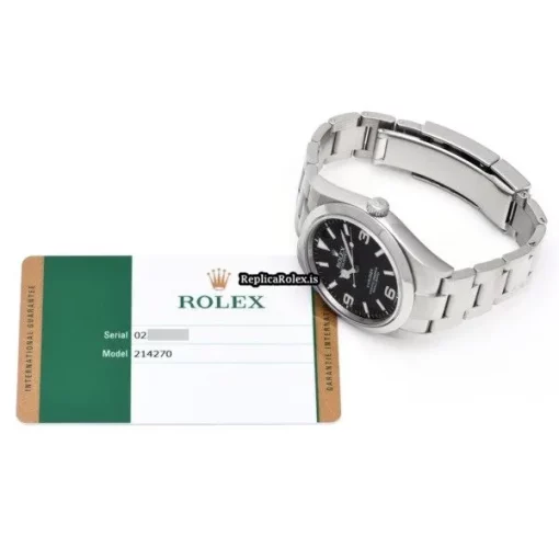 Perfect Replica Rolex Explorer 214270 Caliber 3132 Automatic Movement 39mm Steel Case Watch - Image 5