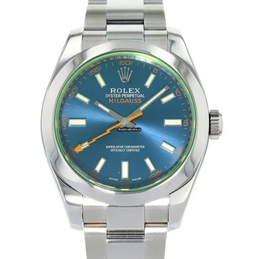 Awesome Replica Rolex Milgauss 116400gv Caliber 3131 Automatic Movement 40mm Steel Case Mens/unisex Watch