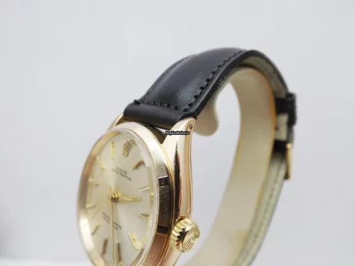 Good Copy Rolex Oyster Perpetual 34 1003 Caliber 1560 Automatic Movement 34x39mm Rose Gold Case Mens/unisex Watch - Image 3