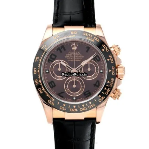 Swiss Fake Rolex Daytona 116515ln Caliber 4130 Automatic Movement 40mm Rose Gold Case Watch